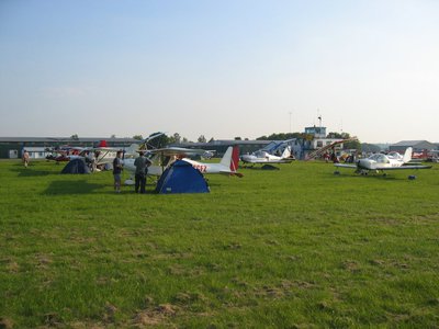 Preparing for night at Wolverhampton airport