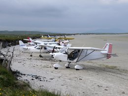 Beach parking area