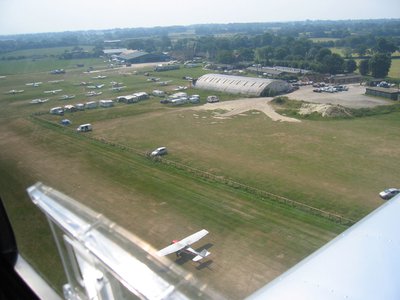 Arriving overhead Headcorn